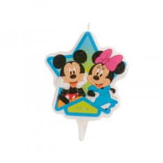 Dekora Svíčka na dort Mickey a Minnie 7,5cm 