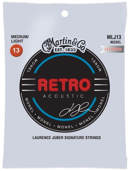 Martin Retro Medium Light - LJ's Choice Kovové struny pro akustickou kytaru