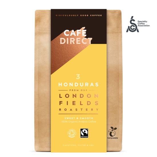Cafédirect BIO mletá káva Honduras SCA 83 s tóny karamelu a oříšků 200 g