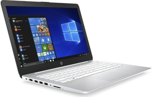 Notebook HP Stream 14-ds0007nc klávesnice touchpad vícedotyková gesta