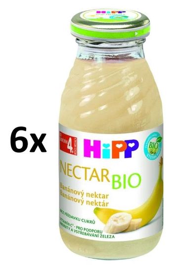 HiPP BIO Banánový nektar - 6 x 200ml
