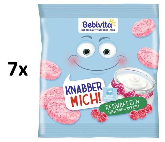 Bebivita Rýžové oplatky Maliny-jogurt 7x30g