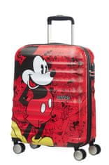 American Tourister Kabinový cestovní kufr Wavebreaker Disney Spinner 36 l Mickey Comics Red