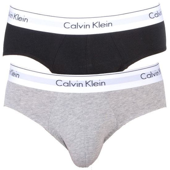 Calvin Klein 2PACK pánské slipy vícebarevné (NB1084A - BHY)