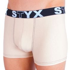 Styx Pánské boxerky sportovní guma béžové (G3) - velikost S