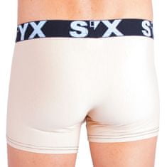 Styx Pánské boxerky sportovní guma béžové (G3) - velikost S