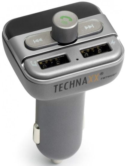 Technaxx FM transmitter + MP3 přehrávač + Bluetooth, LCD display (FMT900BT) 4594