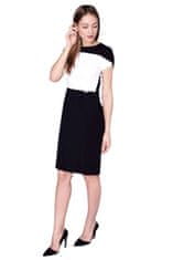 Gemini Dámské šaty 60-064 - Click Fashion černo - bílá 38