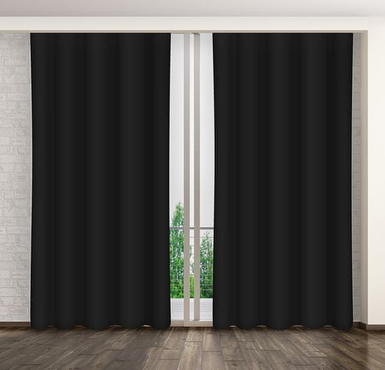 My Best Home Dekorační závěs MARTA 01 černá 160x250 cm