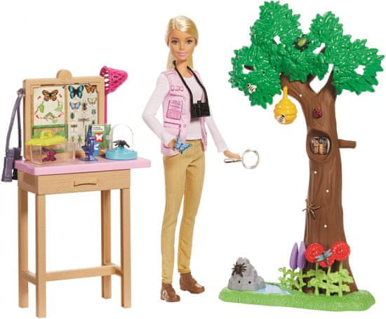 Mattel Barbie Entomoložka national geographic herní set