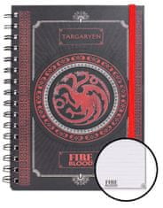 Grooters Kroužkový blok A5 Hra o trůny - Targaryen