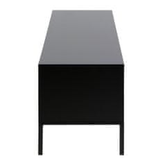 Design Scandinavia TV stolek s dveřmi a zásuvkou Seashell, 140 cm, dub