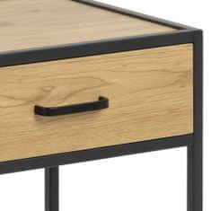 Design Scandinavia Noční stolek se zásuvkou Seashell, 63 cm, dub