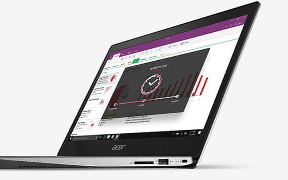 Acer Swift 3 notebook dlouhá výdrž baterie rychlé dobití