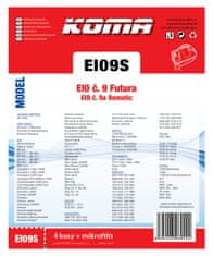 KOMA EI09S - Sáčky do vysavače EIO č.9 Futura textilní, 4ks
