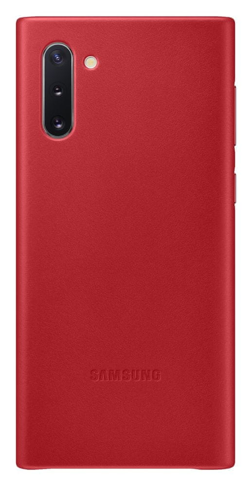 Samsung Kožený zadní kryt pro Galaxy Note 10, červená (EF-VN970LREGWW)