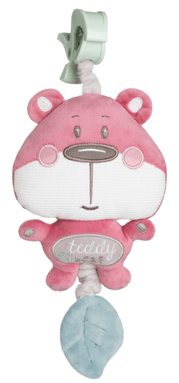 Canpol babies Plyšová hrací skříňka Pastel Friends růžový medvídek