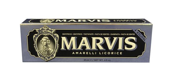 Marvis Amarelli Licorice Mint zubní pasta s xylitolem, 85 ml