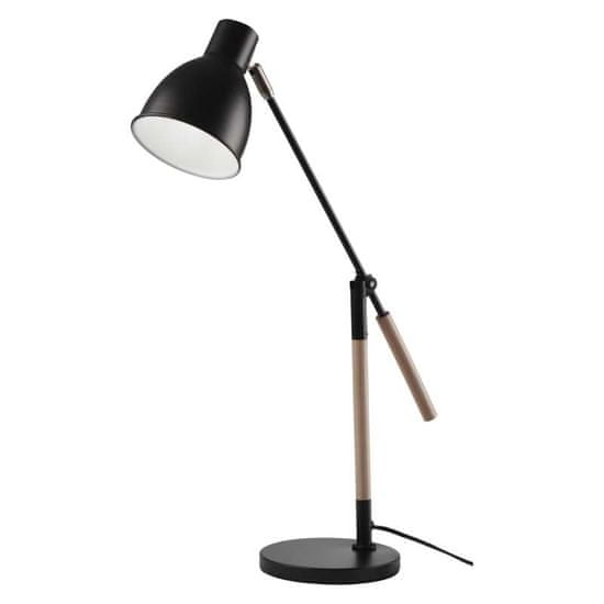 Emos Stolní lampa WINSTON na žárovku E27, černá