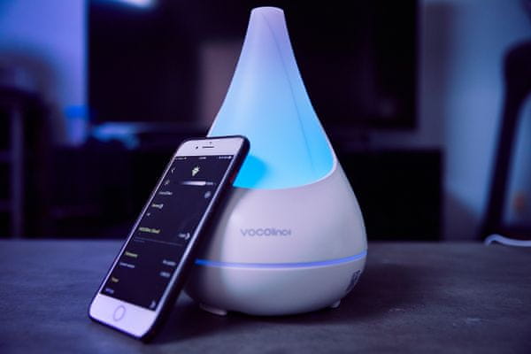 Intelligens diffúzor és légnedvesítő Vocolinc Smart Aroma Diffuser Flowerbud, Wi-Fi, alkalmazásvezérlés, online, hangvezérlés, Apple HomeKit