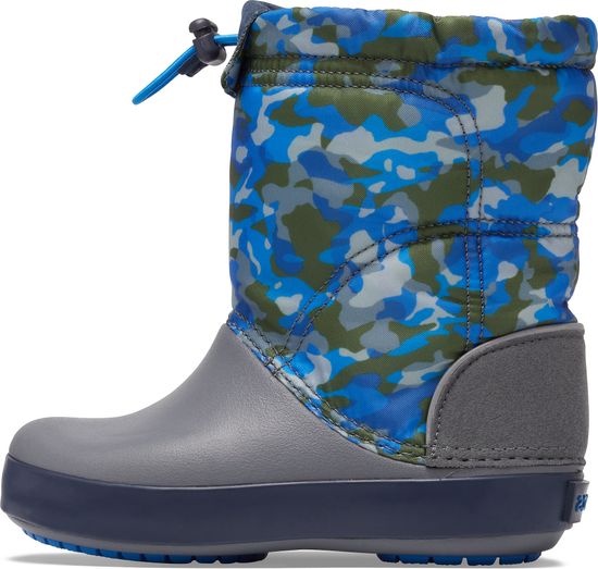 Crocs chlapecké sněhule CB LodgePoint Graphic WntrBt K Army