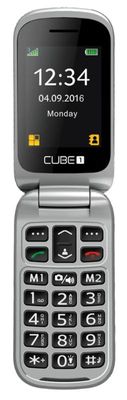 Cube1 VF300, mobil pro seniory, véčko, velká tlačítka, SOS tlačítko, FM rádio