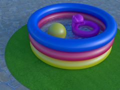 Umělá tráva pod bazén Sporting s nopy KRUH (vhodný jako bazénová podložka) 150x150 (průměr) kruh