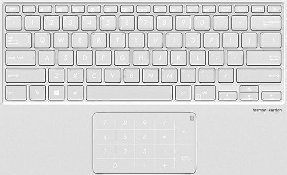 Notebook Asus Zenbook 14 14 palců inovovaný touchpad NumberPad numerická klávesnice v touchpadu