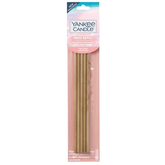 Yankee Candle náhradní tyčinky pre-fragranced aroma difuzér, Pink Sands (Růžové písky)