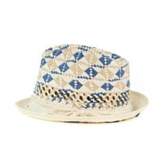 Art of Polo Trilby klobouk Spain s modro-béžovým károvaným vzorem