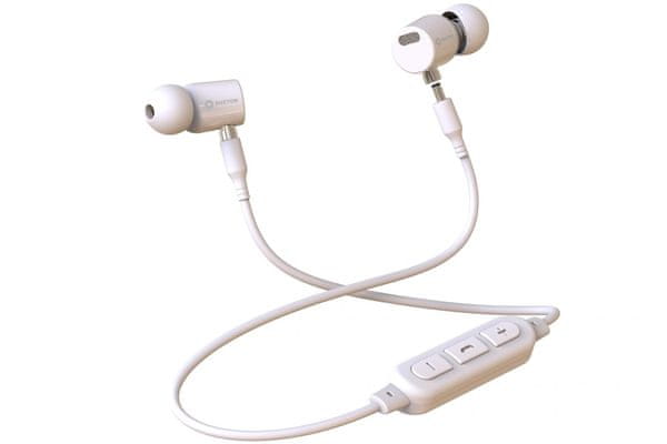 nadčasová elegantní minimalistická Bluetooth 5.0 kabelová 3,5mm jack sluchátka buxton rei-bt 101 10mm měniče 70mah baterie 8 h výdrž 2 h na nabití handsfree mikrofon x-bass dsp processing smart controls cc voice technology li-pol akumulátor