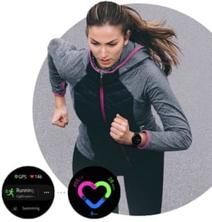 Samsung Galaxy Watch Active2, běžecký trenér, multi sport, automatické rozpoznání sportu