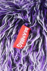 Beanbag Sedací vak Shaggy Multicolor white-black-purple