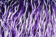 Beanbag Sedací vak Shaggy Multicolor white-black-purple
