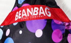 Beanbag Designový sedací vak 189x140 Ball s popruhy