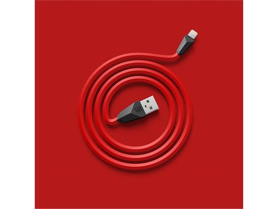 REMAX Datový kabel ALIEN, lighting, 1 m dlouhý, barva červenočerná, AA-1139