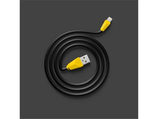 REMAX Datový kabel ALIEN, lighting, 1 m dlouhý, barva černožlutá, AA-1141
