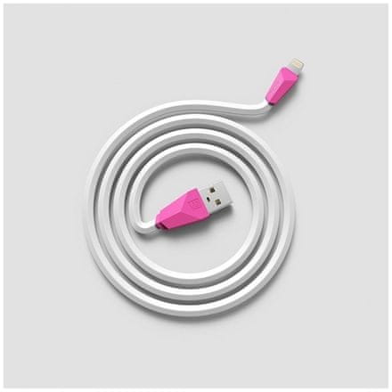 REMAX Datový kabel ALIEN, micro USB, 1 m dlouhý, barva- bílorůžová AA-1136
