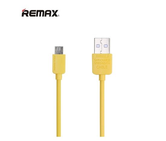 REMAX Datový kabel s micro USB konektorem, délka 1 m – žlutý, AA-1110