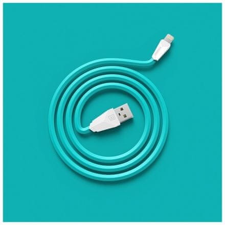 REMAX Datový kabel ALIEN, micro USB, 1m dlouhý, barva bílomodrá AA-1138