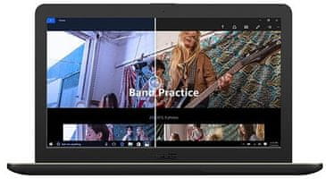 Notebook Asus X540BP 15,6 palce filtrování modrého světla Full HD displej šetrný k očím ostrý obraz
