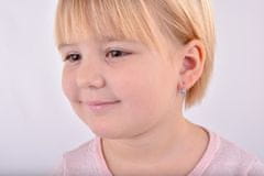 Cutie Jewellery Dětské náušnice z růžového zlata C2157-10-X-4 (Barva bílá)