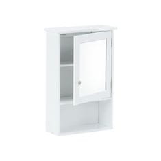 KONDELA Koupelnová skříňka se zrcadlem Atene Typ 2 - bílá