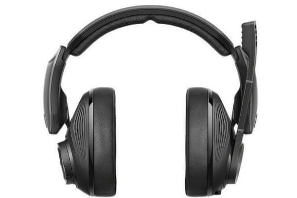 bezdrátová herní sluchátka sennheiser gsp 670 špičkový zvuk Bluetooth 5.0 dosah 10 ekvalizace zvuku režimy prostorového zvuku kovová konstrukce rychlonabíjení výdrž až 20 h kvalitní mikrofon