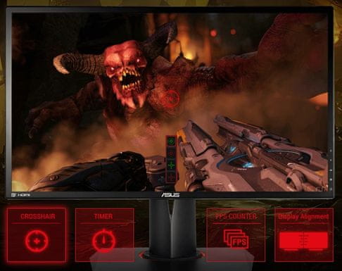 monitor za videoigre Asus nvidia g-sync gamevisual asus gameplus