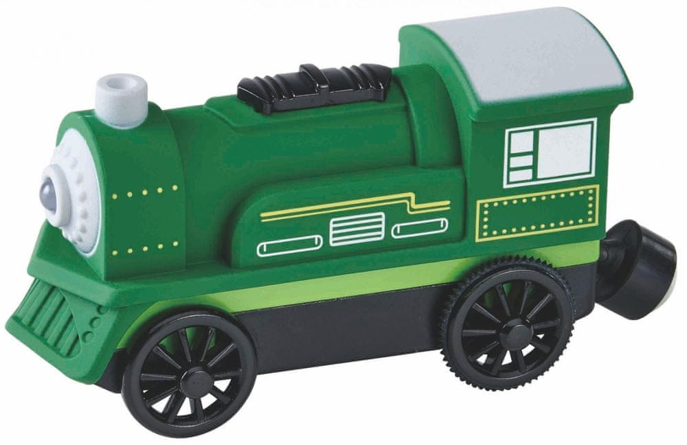 Levně Maxim Elektrická lokomotiva zelená