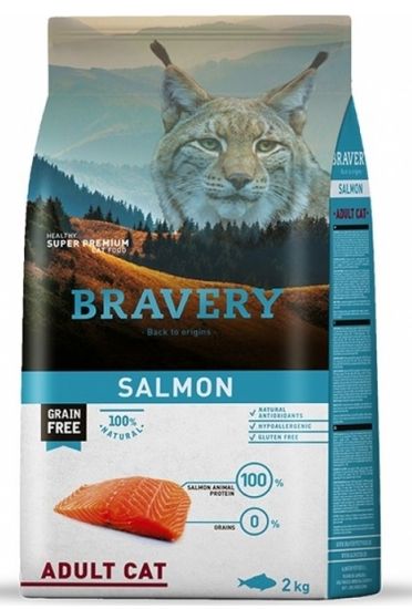 Bravery Cat ADULT Grain Free salmon 2 kg