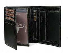 Buffalo Wild Pánská elegantní kožená peněženka Paolo, černá