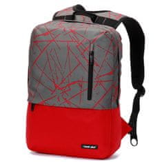 Travel plus Cestovní a turistický batoh, červeno-šedý