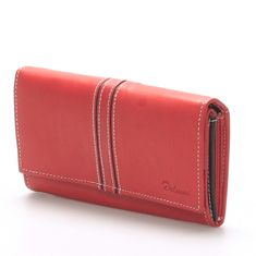 Delami Dámská kožená peněženka Delami Carla, červená